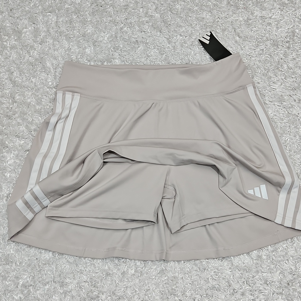 Adidas Skort Outdoor Workout Tennis Neutral Color Beige And White
